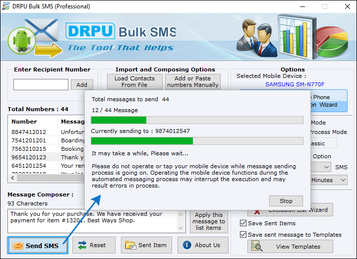 bulk sms professional
